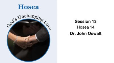 Hosea Bible Study: Hosea 14